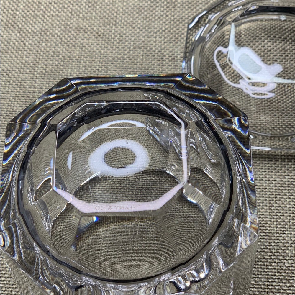 Tiffany & Co Crystal Trinket Box Dish Jewelry Box - Picture 3 of 7